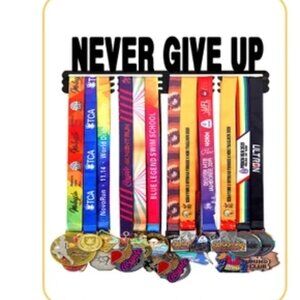Medal Holder Display - Never Give Up